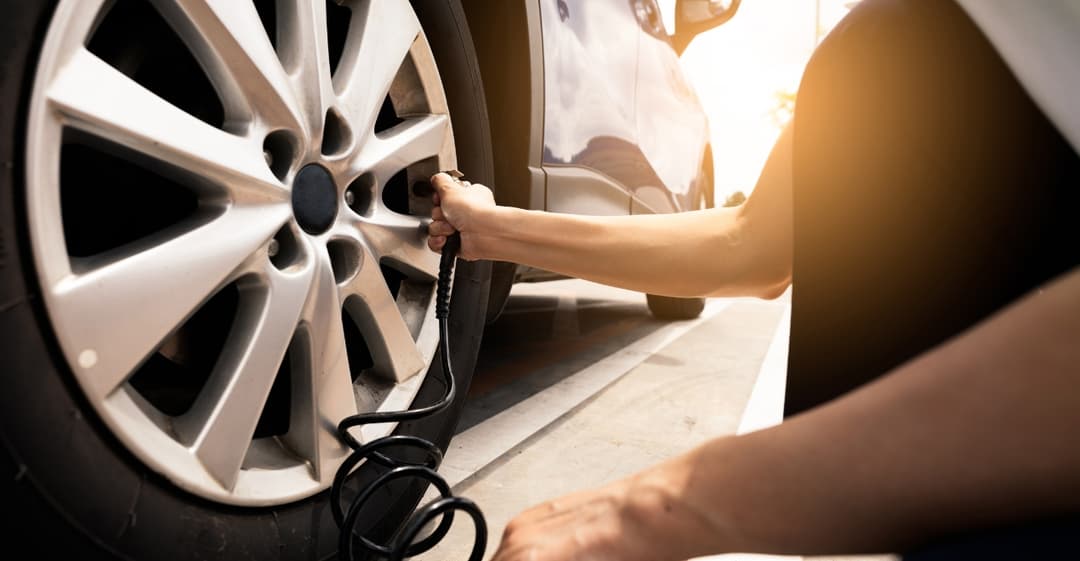 Tire pressure adjustment for getting stuck.