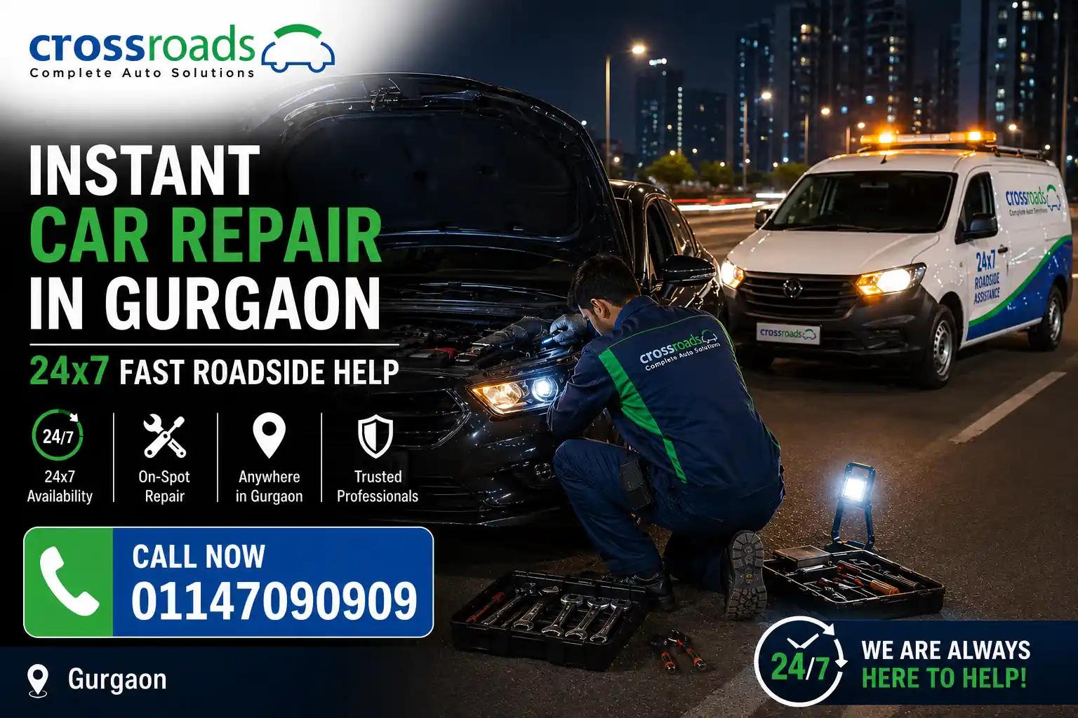 Instant Car Repair in Gurgaon 24×7 Fast Roadside Help