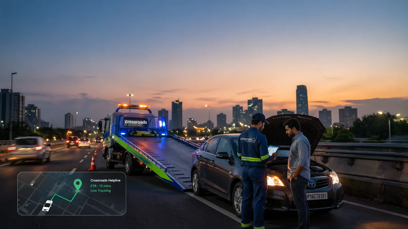 Best Car Towing Service in Noida | Crossroads Helpline