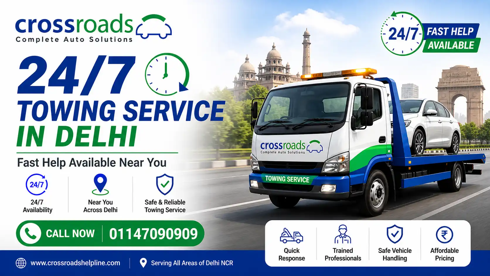Towing Service in Delhi – Fast Help Available 24/7 Near You