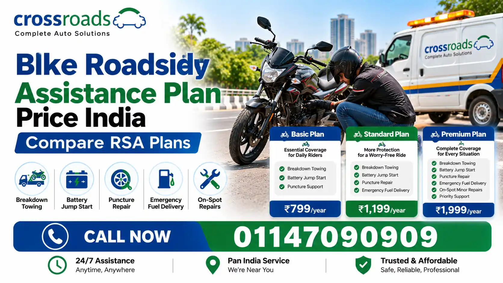 Bike Roadside Assistance Plan Price India: Compare RSA Plans