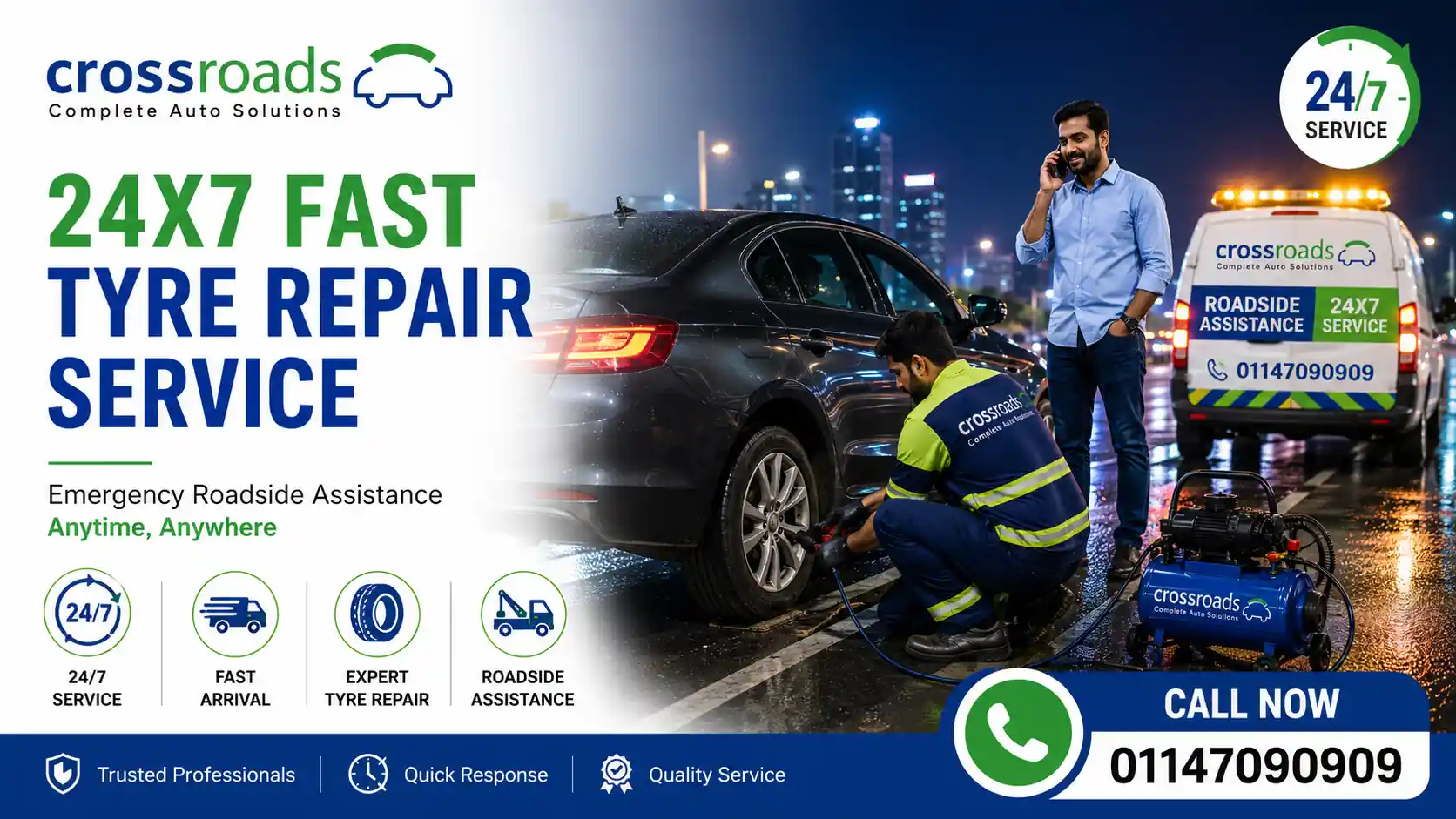 Puncture Shop Near Me 24×7 Fast Tire Repair Service