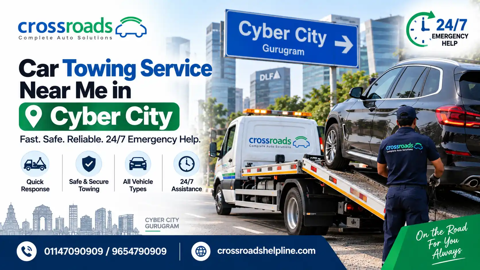 Car Towing Service in Cyber City Gurgaon | Fast Help Anytime