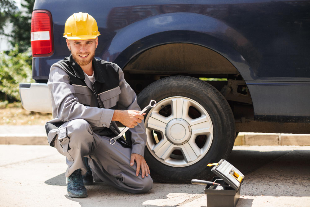 Car Flat Tyre