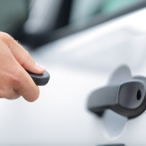 How do you open a car door without a key from the outside and inside?