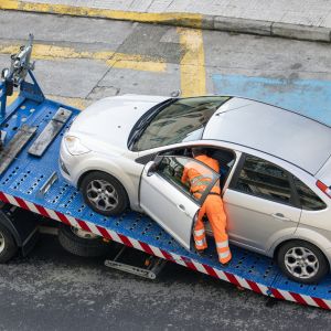 What is legal about the towing of another vehicle?