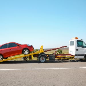 If you are locked out of your car, you will need to call a tow truck or locksmith